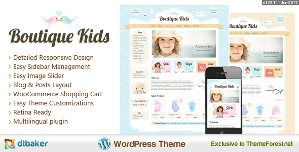 Boutique Kids Creative WordPress Theme