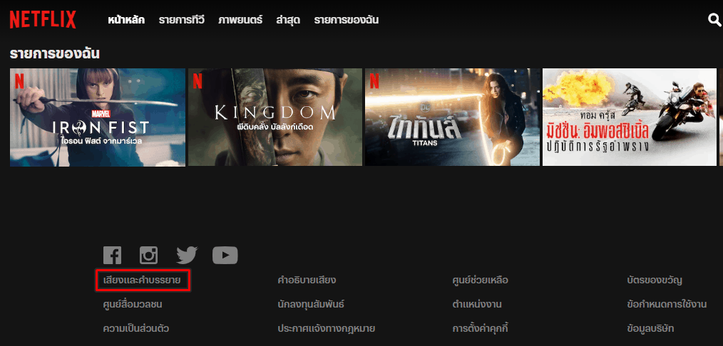 Audio and Subtitles Netflix